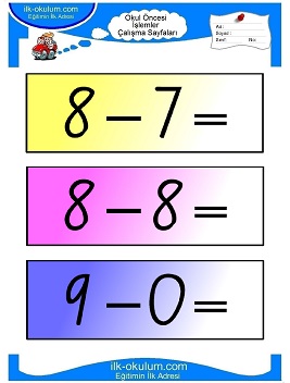 Çocuklar İçin toplam işlemi yaprak testleri 